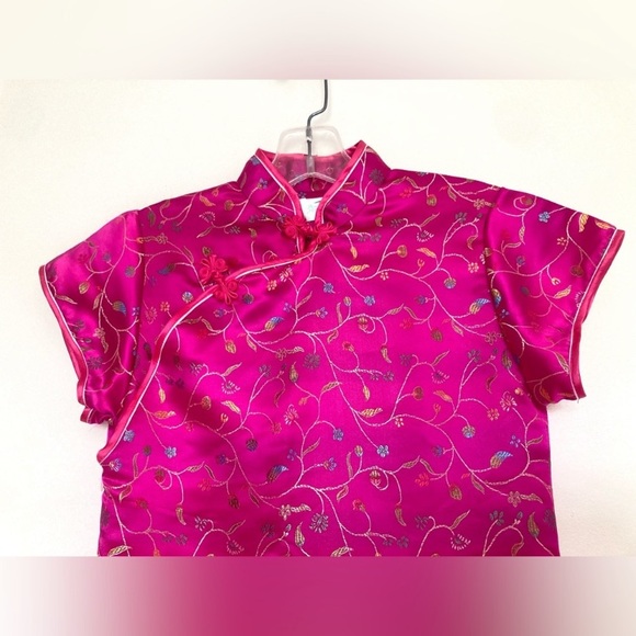 Chinese Dress in Hot Pink Qipao Cheongsam - Picture 4 of 9